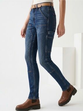 Women’s Dark Wash Carpenter Jeans - Blue